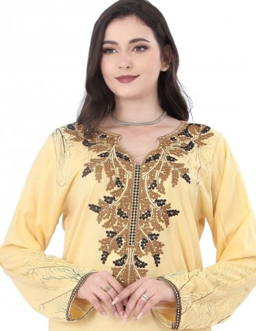Viola Lightly Embroidered Jalabiya