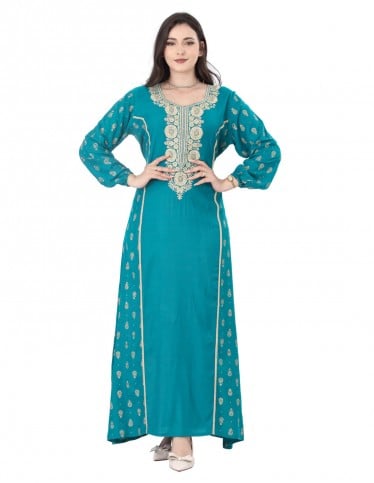 Mirage Daily Jalabiya with Embroidery and Floral Mix