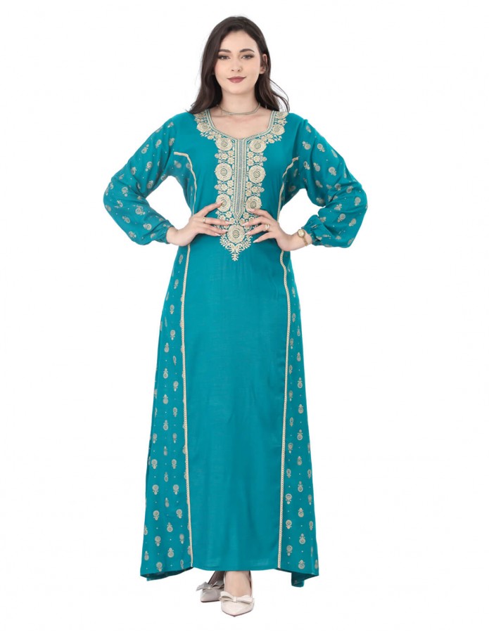 Mirage Daily Jalabiya with Embroidery and Floral Mix