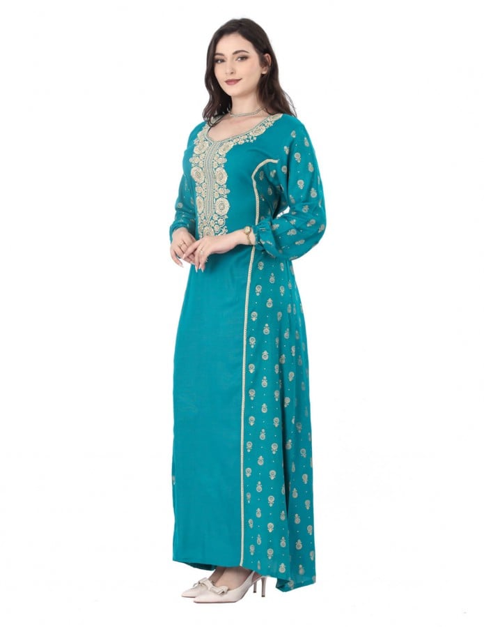 Mirage Daily Jalabiya with Embroidery and Floral Mix