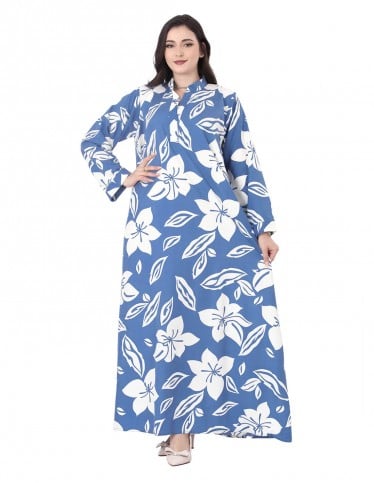 Blue Flowers Daily Jalabiya