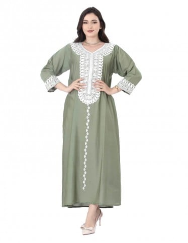 Lauren Lightly Embroidered Jalabiya