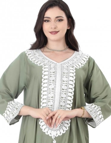 Lauren Lightly Embroidered Jalabiya