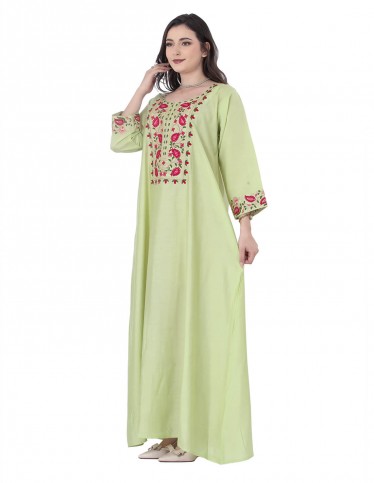 Verna Jalabiya with Chest Embroidery