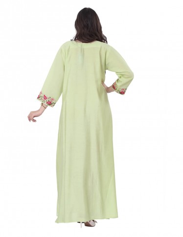 Verna Jalabiya with Chest Embroidery