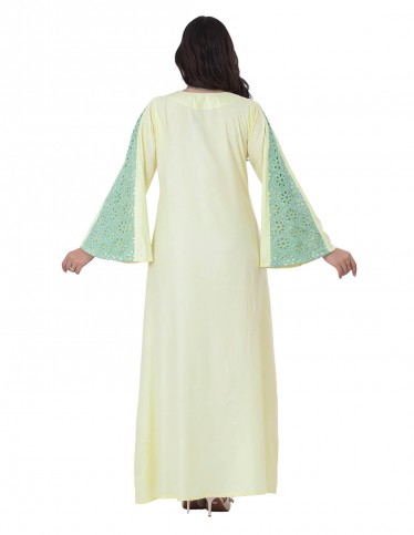 Elena Lightly Embroidered Jalabiya