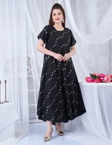 Fully embroidered half-sleeved jalabiya
