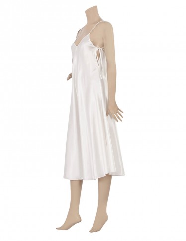 Serene Elegance, Luxurious Comfort: The Satin Lace Nightgown!