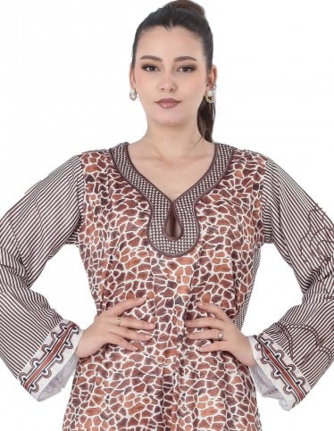 Luxury embroidered jalabiya