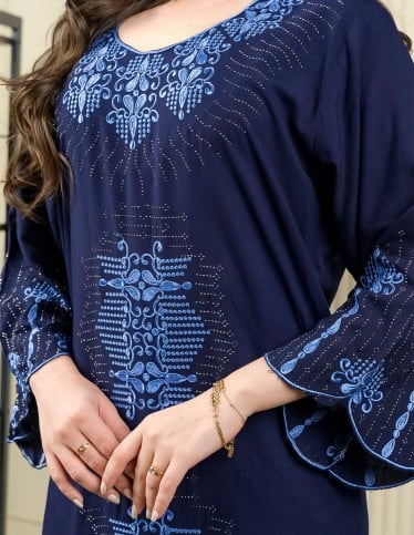 Light Reception Jalabiya with Long Sleeves