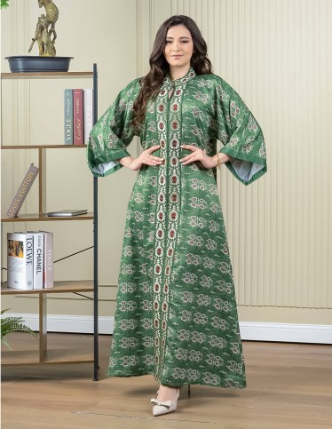 Reception Jalabiya with Wide Sleeves and Embroidery