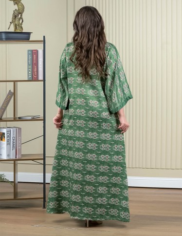 Reception Jalabiya with Wide Sleeves and Embroidery