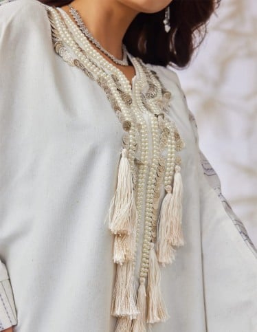 Royal embroidered jalabiya.