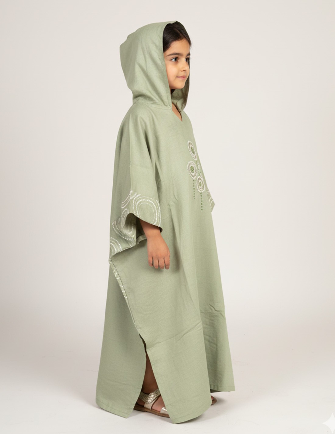 Elegant Light Pink girls' jalabiya.