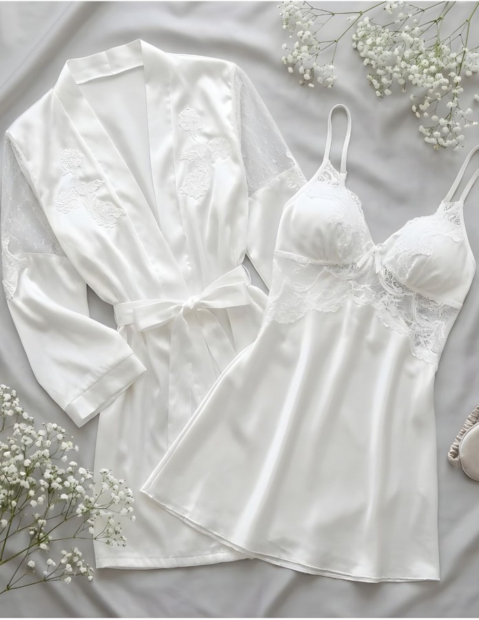 Nightgown brides color Ivory
