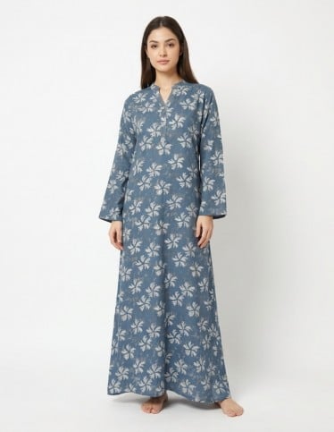 "Modern Style" Floral Jalabiya with Contemporary Cut.