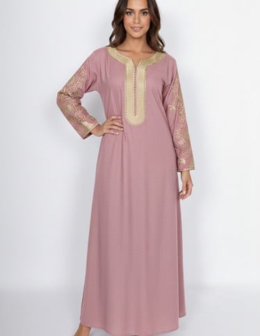 "Al-Marjan" Luxury Reception Jalabiya  Exquisite Chest & Sleeve Embroidery