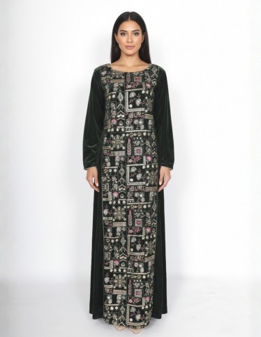 "The Legend" Velvet Gown – Exquisite Embroidery on Premium Velvet.