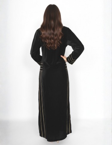 "Janubia" Velvet Gown Full Asiri Heritage Embroidery.