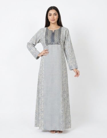 Light Grey Casual Jalabiya