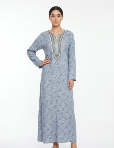 Light Grey Casual Jalabiya