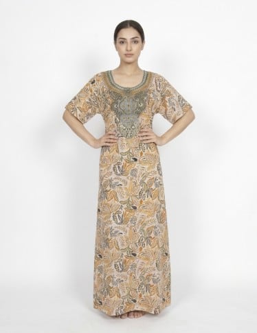 Earthy Canopy Embellished Jalabiya