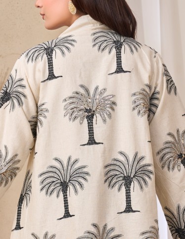 Desert Palm Printed Jalabiya