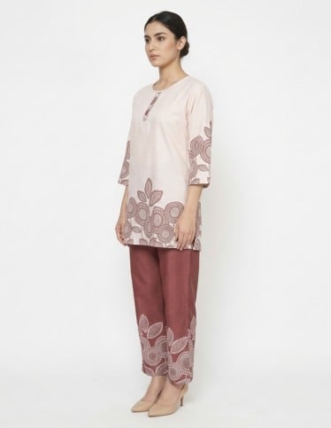 Earthy Tone Printed Two-Piece Set