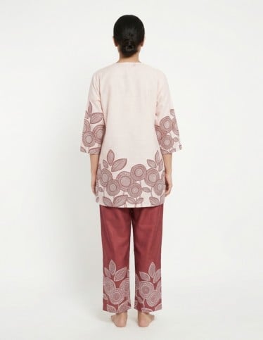 Earthy Tone Printed Two-Piece Set
