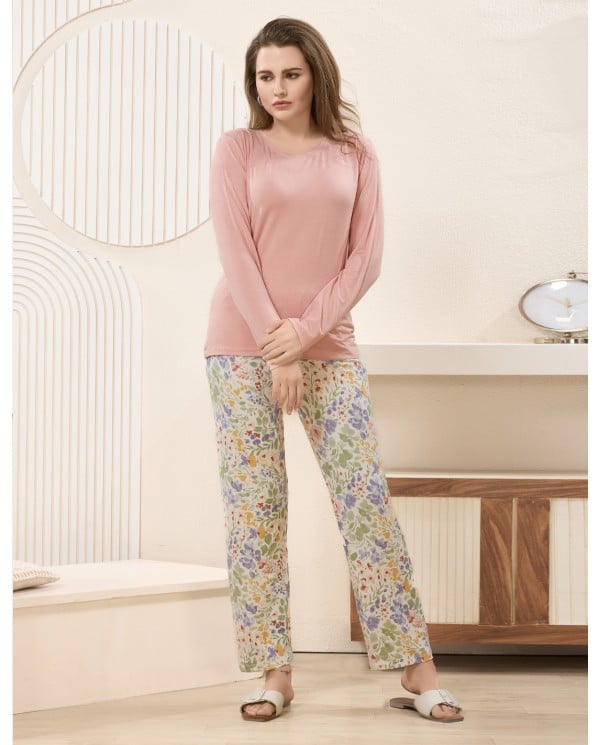 Floral Meadow Long Sleeve Pajama Set