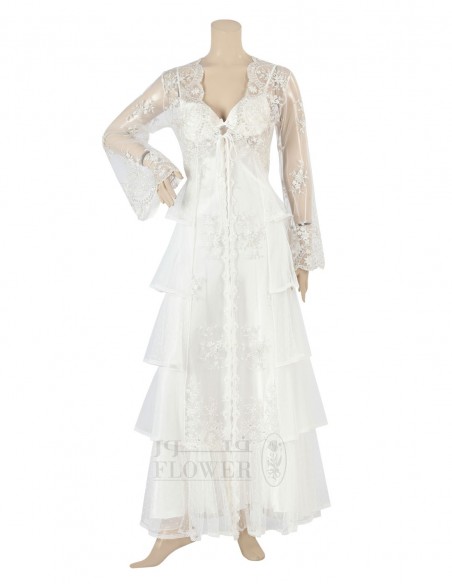 Bridal nightgown two pieces