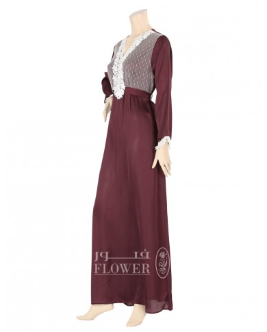 Long nightwear satin