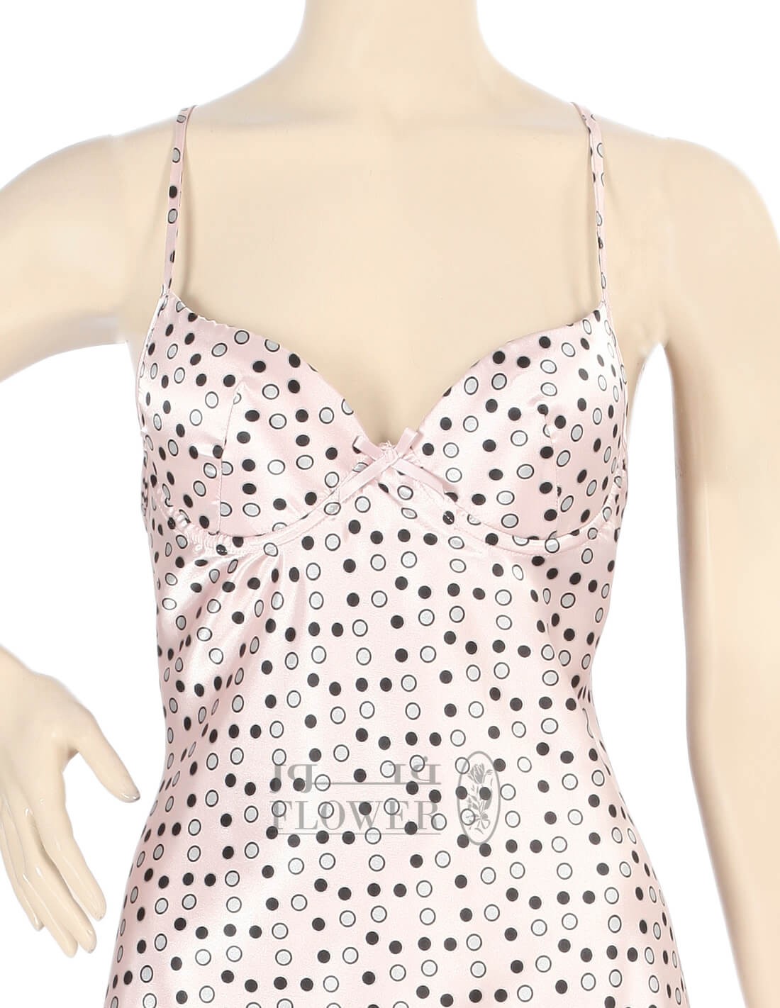 Long babydoll satin
