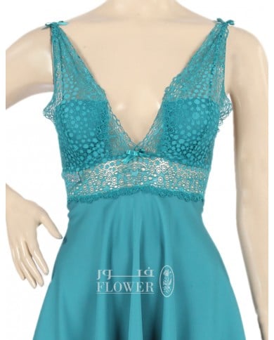Short babydoll satin