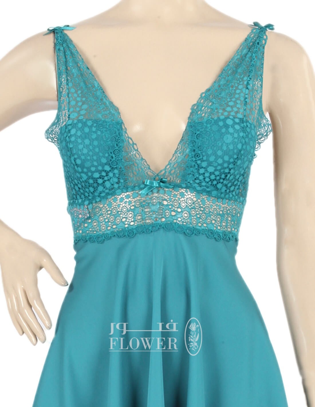 Short babydoll satin