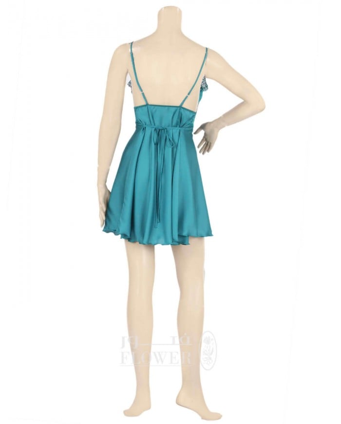 Short babydoll satin